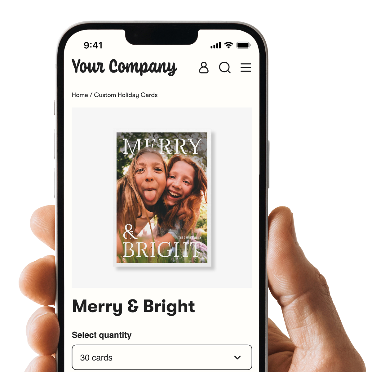 Postable Shopify app on a phone